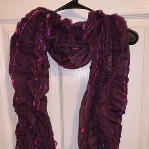 Scruch Purple Muticolored Scarf